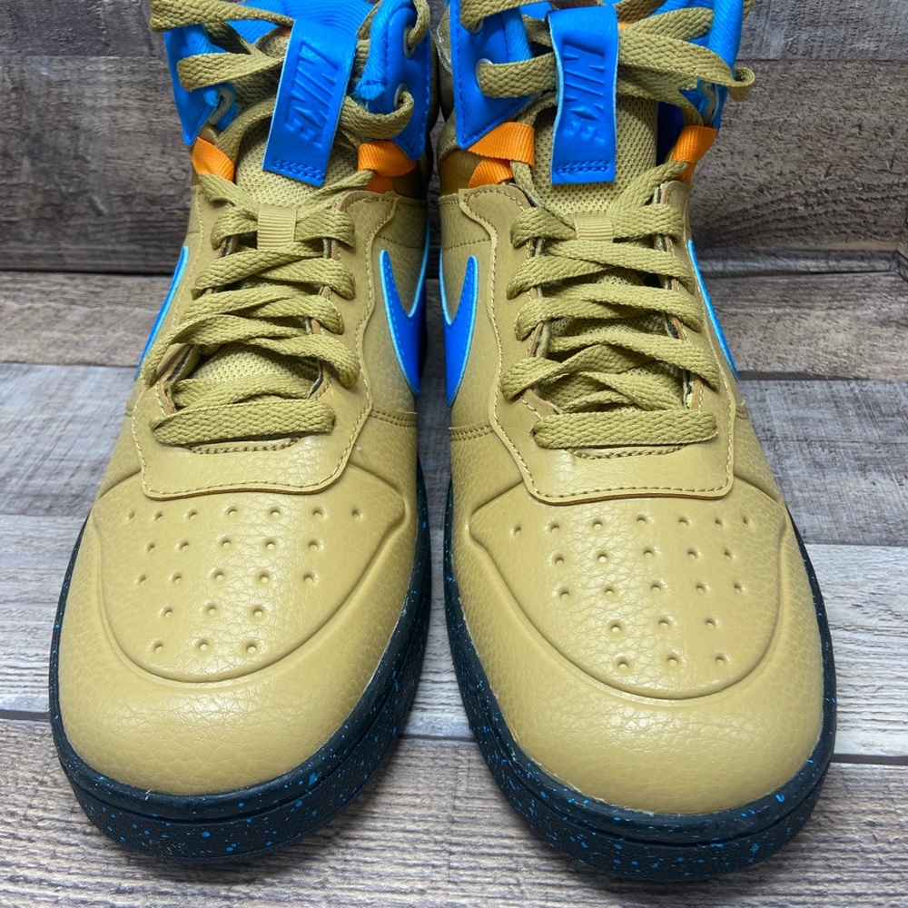 Nike Court Borough Mid 2 Boot 'Club Gold Blue Hero BQ5440-701 Youth Size 7Y New - Picture 3 of 11